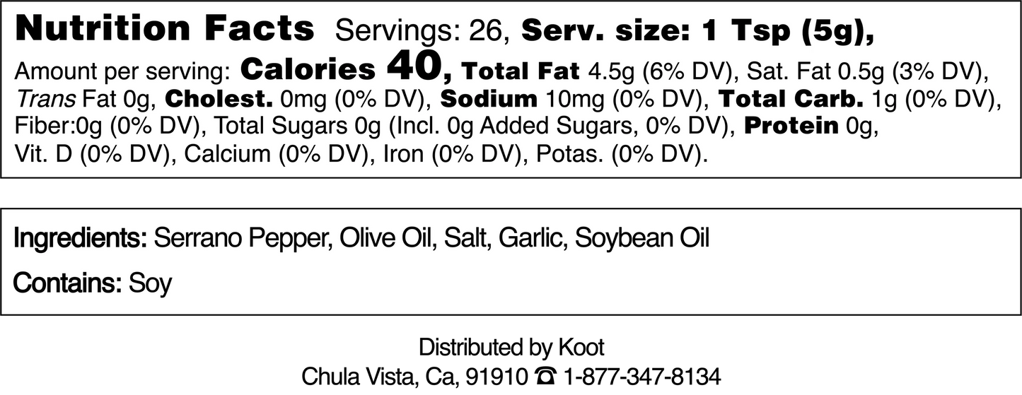 Koot Crispy Serrano Food Topper All Natural