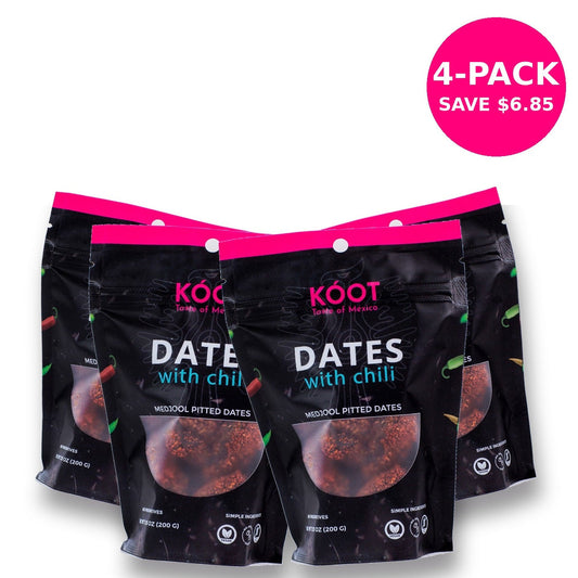 Koot Dates with Chili 4-Pack
